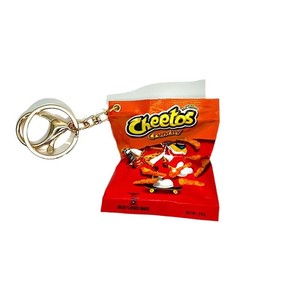 Porte-clés en plastique Kawaii en forme de croustilles, jouet alimentaire de simulation, pendentif pour sac, décoration de sac mignonne en forme de dessin animé, cadeau pour hommes et femmes - Product Image 5
