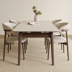 Ensemble de table à manger en bois massif de style nordique moderne avec chaises pour la maison, le bureau, le bar, le parc, l'appartement ou la salle de sport - Product Image 1