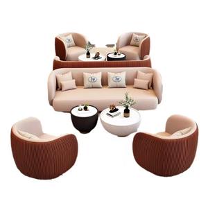 Muebles <span class=keywords><strong>de</strong></span> Oficina para Recepción en el Vestíbulo del Hotel, Sofá Seccional, Estilo Nórdico, Juego <span class=keywords><strong>de</strong></span> Mesa <span class=keywords><strong>de</strong></span> Centro para Oficina - Product Image 6