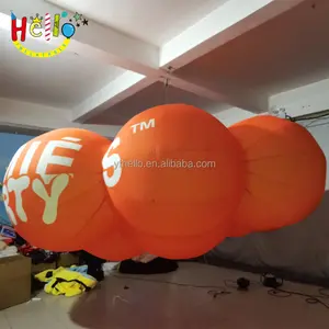 2023巨型充气节日球大型彩色充气球户外聚氯乙烯充气装饰球