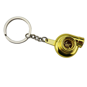 Porte-clés créatif en métal miniature, pièces de voiture : Turbo, Amortisseur, Levier de vitesse, Pendentif - Product Image 5
