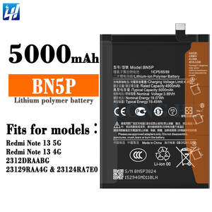 Batteria agli Ioni di Litio Polimero 5000mAh BN5P per Redmi Note 13 5G Redmi Note 13 4G 2312DRAABG 23129RAA4G 23124RA7E0 - Product Image 2