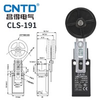 Interrupteur de fin de course CNTD Micro Travel Switch CLS-191 Interrupteur à rouleaux métallique étanche et pratique