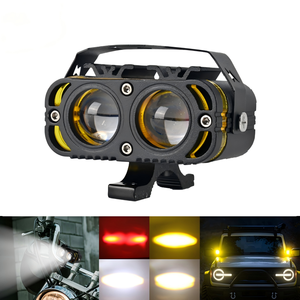 Faro LED para Motocicleta, <span class=keywords><strong>Ojo</strong></span> <span class=keywords><strong>de</strong></span> <span class=keywords><strong>Demonio</strong></span>, Luz Roja Intermitente <span class=keywords><strong>de</strong></span> Dos Colores, Faro para Vehículo Eléctrico - Product Image 1