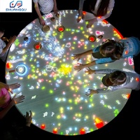Meja Proyeksi Interaktif Sqarcade, Peralatan Permainan Digital Little People Live, Sistem Taman Bermain Seni Digital, Logam