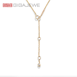 Collana con Pendente in Moissanite GIGAJEWE 1.5CT in Oro Massiccio 14K |   Collana con Doppio Taglio a Rosa |   Gioielli Delicati - Product Image 3