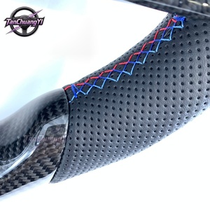 Volant en fibre de carbone véritable personnalisé avec chauffage, <span class=keywords><strong>prix</strong></span> net pour <span class=keywords><strong>BMW</strong></span> G30 G87 G80 G82 G81 F90 G06 G05 G20 G22 Série 3 - Product Image 4