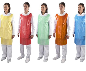 Delantal de Plástico LDPE desechable, <span class=keywords><strong>Mandil</strong></span> Delantal, impermeable, a prueba de aceite, colores personalizados, gran oferta - Product Image 6