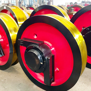 Roues de pont roulant en acier forgé de 400 mm pour pont roulant aérien - Product Image 3