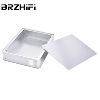 Boîtiers d'amplificateur préamplificateur BZ2106 personnalisés en usine BRZHIFI, boîtier d'amplificateur pour casque, châssis DAC, boîtier en aluminium, châssis rond d'amplificateur