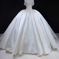 Robes de mariée Jancember JFH183, magnifiques robes de bal en satin à fleurs 3D, style princesse