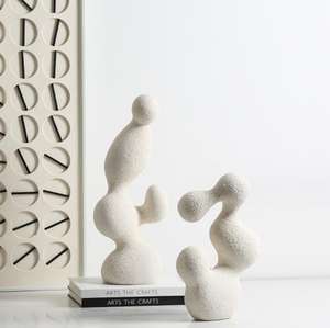 Adornos de resina Flexible de Arte Abstracto minimalista italiano, decoración creativa esmaltada para el hogar para Año Nuevo y el Día de San Valentín - Product Image 3