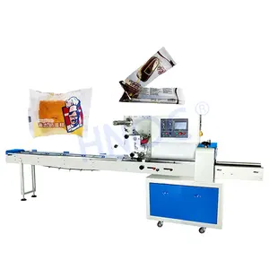HNOC Chine Machine d'emballage de pain pour petites entreprises Biscuit Emballage horizontal Prix du fabricant à vendre