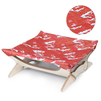 Chat en bois hamac lit