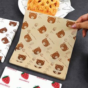 Papier d'emballage alimentaire imprimé sur mesure, résistant à la graisse, avec logo, pour sandwichs, hamburgers, burritos, charcuteries, boulangeries, papier de cuisson - Product Image 4