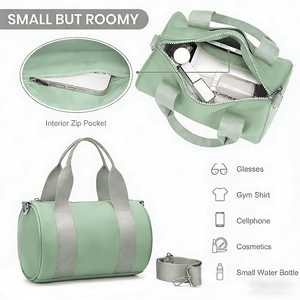 Bolsa de Gimnasio Ligera para Viajes de Fin de Semana, Deportes, Yoga, Fitness, Baile, Mini Bolsa de Gimnasio Tipo Barril, Bolsa Deportiva Cruzada para <span class=keywords><strong>Mujer</strong></span> - Product Image 5