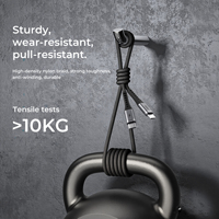 Kabel USB C ke Type C OEM 100W Tahan Lama Berbahan Nilon Kepang PD3.0 5A Pengisian Cepat untuk Laptop Tablet Komputer CE FCC RoHS