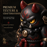 Meiyantoys Vente en gros de figurines en résine personnalisées, logo personnalisé, créature mythique orientale, démon, mascotte, statue en résine de collection, ornement