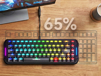 Teclado Mecánico Silencioso Intercambiable en Caliente Blade 68, 68 Teclas, RGB, para Juegos, Compatible con Logotipo Personalizado OEM ODM