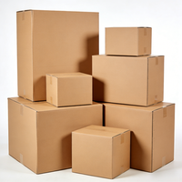 Boîtes d'expédition en carton ondulé écologiques et résistantes, taille personnalisée pour le commerce électronique, l'expédition express, le déménagement et le stockage