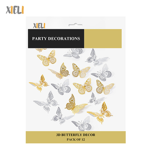 Xieli زينة العام الجديد لوازم الحفلات 3D فراشة ورقة كعكة ممتاز - Product Image 6