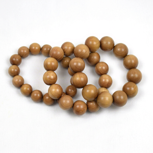 Cuentas de Mala de sándalo al por mayor, recuerdos budistas naturales redondos para la fabricación de joyas, cuentas artesanales sueltas - Product Image 1