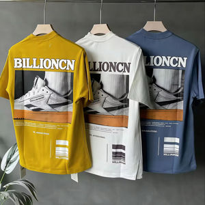 T-shirt Hip Hop Graphique Streetwear Personnalisé 100% Coton Lourd Coupe Oversize Courte et Carrée Respirant Imprimé Animal Sérigraphie - Product Image 1