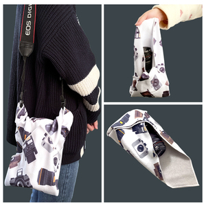 Camera Lens Cover Microfiber Self Adhesive Protective Wrap Sticky Cloth Organizer Bag - Product Image 6