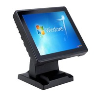 Caja Registradora Táctil de Alta Calidad de 15 Pulgadas con Pantalla Táctil, Sistema POS con Cuerpo de Aluminio para Pequeñas Empresas, Compatible con Windows 7/10/11