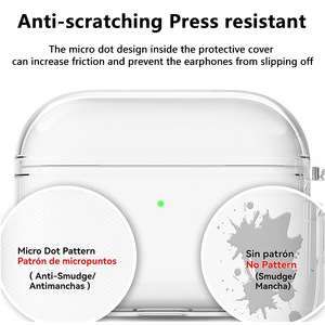 La más nueva funda transparente para auriculares de TPU de 2,0mm de espesor para <span class=keywords><strong>Airpods</strong></span> <span class=keywords><strong>Pro</strong></span> 3 funda protectora transparente para auriculares - Product Image 4