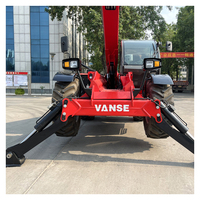 Chariot télescopique Vanse au meilleur prix, 4 tonnes, flèche de 18 m, 4 roues motrices, mât à deux étages, moteur Cummins, chariot élévateur tout-terrain