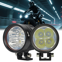 Feu de travail LED universel LIU HJG IP65 pour moto, camion, voiture, avec fonction DRL et feu antibrouillard ambre