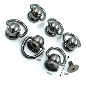 360 độ xoay bóng núm vú đinh tán với D Vòng bài đầu đinh tán Nút với vít cho túi - Product Image 6