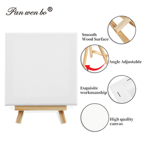 Panwenbo 10*19cm mini Gỗ tự nhiên Giá vẽ 15*15cm nghệ sĩ Sơn bông vải cho nghề vẽ tranh vẽ nghệ sĩ - Product Image 4