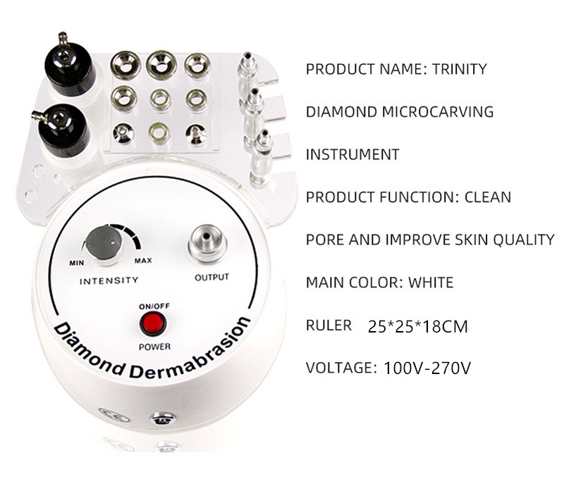 3 in1 Diamond micro dermabrasion Peel Machine wrinkle removal facial massage machine Removal Wrinkle skin peeling For SPA