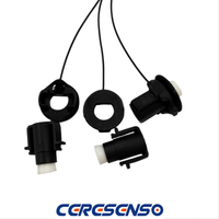 CERESENSO – Ensemble de fils de connexion noirs pour supports d'électrodes EEG salinais, pour casque EEG en maille détachable, recherche BCI et neurofeedback