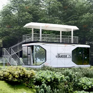 Diseño de cabina familiar prefabricada B & B en zona turística