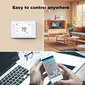 <span class=keywords><strong>Thermostat</strong></span> intelligent numérique <span class=keywords><strong>connecté</strong></span> au Wi-Fi pour climatiseur central FCU - Product Image 5