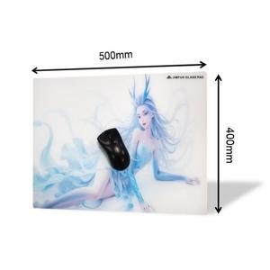 Độ chính xác cao kiểm soát chất lượng cao Glass Mousepad cho thiết kế trò chơi nước nóng chuột Pad UV in ấn - Product Image 1