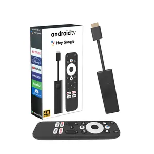 安卓电视盒谷歌认证安卓11证书4K USB无线蓝牙语音遥控器嘿谷歌Amlogic S905Y4智能电视盒安卓