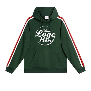 เสื้อฮู้ดผู้ชายไซส์ใหญ่พิเศษ380ก. เสื้อมีฮู้ดปักลายแบบเรียบสำหรับใส่เล่นกีฬาฤดูใบไม้ร่วง - Product Image 1