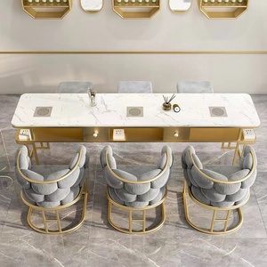 Table de manucure multifonctionnelle moderne de luxe avec plateau en bois et collecteur de poussière pour atelier de technicien en ongles en promotion - Product Image 4