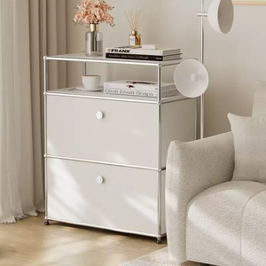 Moderno Aparador De Aço Inoxidável Antiga Combinação Modular Armário De Armazenamento para Sala De Estar Modena Unidade De Armazenamento Doméstico - Product Image 3