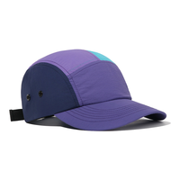 Vente en gros Snapback étanche course à cinq panneaux casquette de camp casquette de baseball sport casquette en nylon 5 panneaux casquettes et chapeaux