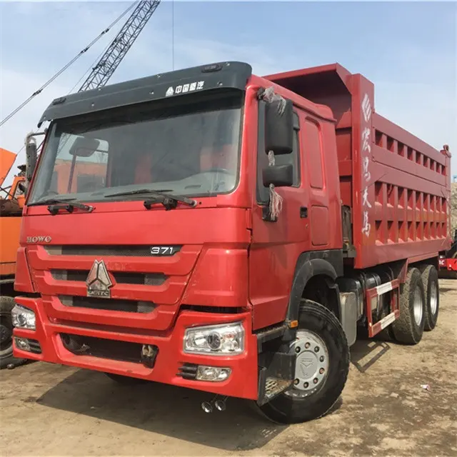 Original China Used SINOTRUK 371hp HOWO 50 ton dump truck for sale