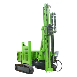 Side Fence High-performance Tracked Pile Driver Small Pile Driver Pipe Pile Driver For Road Double-layer Radiator