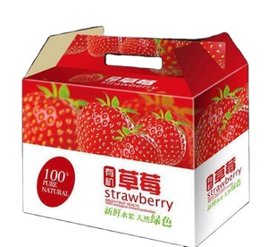 Fresh fruit and vegetable packaging gift box gift giving elders festival strawberry milk nut cereal combo pack corrugated box