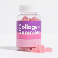 Gummies de collagène hydrolysé à marque privée OEM avec vitamine C et zinc pour la beauté des cheveux et de la peau des femmes – Complément alimentaire en bonbons gélifiés