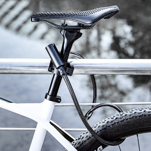 साइकिल एक्सेसरीज नकली साइकिल केबल लॉक सेल्फ कोलिंग टॉप क्वालिटी मल्टी फंक्शन केबल लॉक - Product Image 4