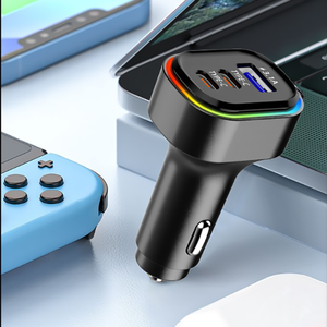 Cargador de Coche con Certificación CE, 12-24V, PD QC USB Tipo C y USB, Carga Rápida, Puertos Dobles, Adaptador Mini Ignífugo para Teléfono Móvil - Product Image 3